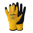 Pack 6 Guantes De Poliester Talla Unica Negro/ Amarillo