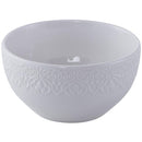 Juego de Loza 16 Piezas Porcelana Textura Blanco