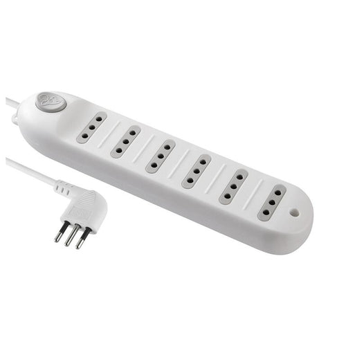 Alargador Con Switch 6 Toma(S) 5 M Blanco