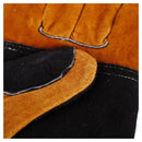 Guante Soldador Reforzado De Cuero Talla Unica Naranjo/Negro