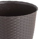 Macetero Redondo De Plastico 33X30 Cm Marron