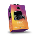 Audifono energy twins + base de carga 2000mAh pantalla LCD, bluetooth.