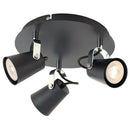 Barra Led Aurus 3 Luces Metal Negro