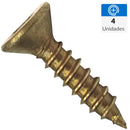 Tornillo Tirafondo Madera 1 3.5 mm 4 unidad(es)