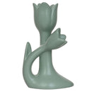 Tulipan ceramica 14 cm verde