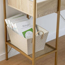 Caja de tela zigzag 37x20x27 cm