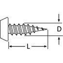 Tornillo Autoperforante Madera 7/16 7 mm 500 unidad(es)
