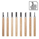 Set De Gubias Acero 8 Unidades