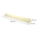 Repisa Spezia Acero 1 Nivel(Es) 59.2X4.5X9.5 Cm Blanco