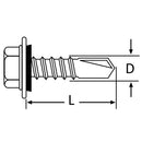 Tornillo Autoperforante Metal 1-1/4 Pulg 8 200 Unidad(Es)
