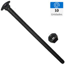 Perno coche con tuerca 3/8x7 10 unidades