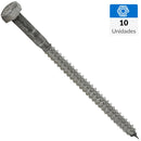 Tornillo Tirafondo Madera 4 1/4 10 unidad(es)