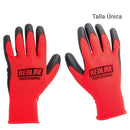 Guante Multiuso Liviano Redline Poliester Talla U. Rojo/Negr