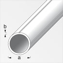 Tubo Redondo 23. 5 Mm Largo 100 Cm Decorativo Plateado