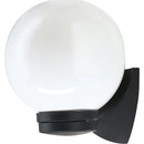 Farol de muro 60 W negro.