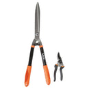 Kit De Tijera + Tijeron Para Jardin 2 Piezas Naranjo