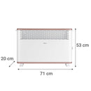Convector Con 3 Niveles De Temperatura Conveccion Hdy20K Blanco