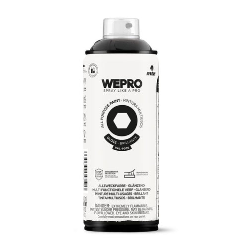 Pintura en Spray 0.4 l Brillante Negro Cosmos