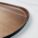 Bandeja Melamina Rectangular 44.8x20.5 cm Madera, Negro