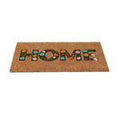Limpiapies Home Flor 45X75 Cm Coco Multicolor