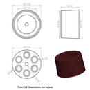 Tope De Puerta Cuna Protectora 75 Mm