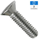 Perno cabeza plana acero inoxidable unc 1/4 x 1 2 unid