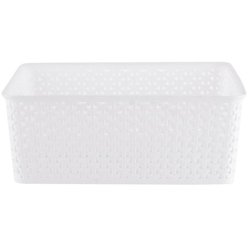 Canasto Ratan 30x13.5x35.5 cm 14 l Blanco