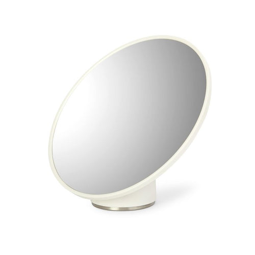 Espejo Portatil Forma Redonda 13.3x16.8 cm Blanco Kiru