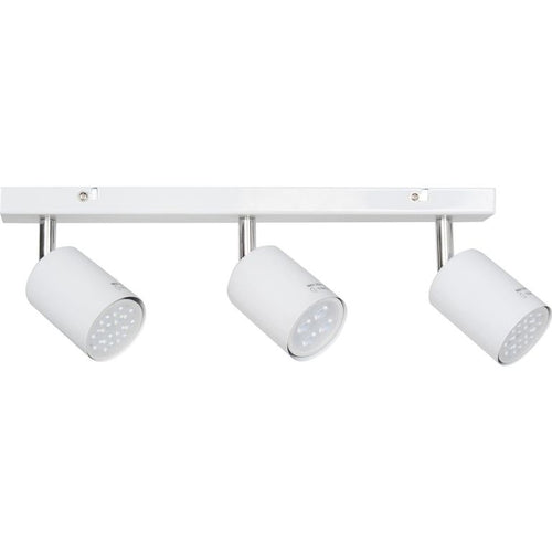 Barra Led Silo 3 Luces Acero Blanco