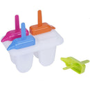 Set De 4 Moldes Para Helado Casa Bonita Multicolor 600 Ml