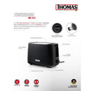 Tostador 2 Rebanadas Negro Th-117