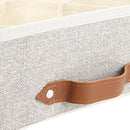 Caja De Tela Con 12 Piezas Moldes P/Doblado 40X24X14 Cm Cafe