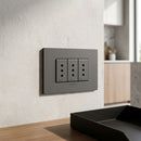 Enchufe triplex 10A armado S32 grey