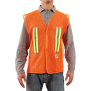 Chaleco De Malla Naranjo, Cintas Reflectantes Talla Unica