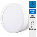 Panel Led Sobrepuesto Circular Blanco 12W Luz Fria