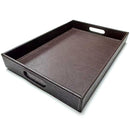 Bandeja Ecocuero Rectangular 30x45 cm Cafe