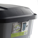 Basurero Contenedor 140 L Negro Con Ruedas