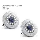 Pack 2 Estacas Solares Led Piso 0.06 W Ip 44 84 Lm Luz Calid