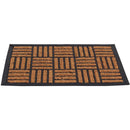 Limpiapies Cuadros 60X40 Cm Caucho Cafe/Negro