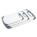Set 3 Tablas De Cortar De Plastico 24.3X40 Cm Blanco/Azul