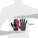 Guante Mujer De Pvc M Rosa, Negro Y Gris