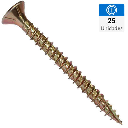 Set Tornillo Turbo/Tapas Madera Cabeza Phillips Madera 30 mm 3.5 mm 40 unidad(es)