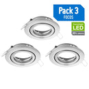 Pack focos LED basculantes 3 unidades..