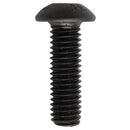 Perno cabeza boton M3 x 16 mm c/tuerca pavonado negro 4u