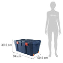 Baul 50.5x43.5x94 cm 130 l Azul denim