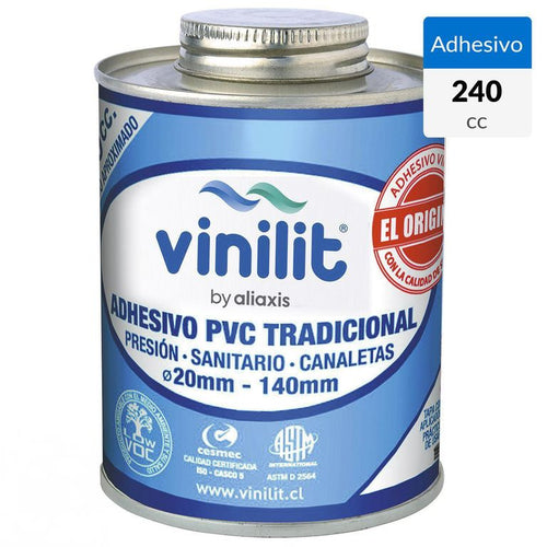 Adhesivo Tradicional Para Pvc 240Cc