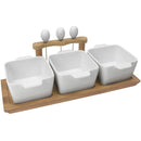 Set de picoteo base madera