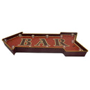 Letrero Led Flecha Bar Rojo 25x6 cm