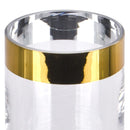 Portavela Borde Dorado Decorativo 14 Cm