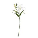 Vara Lirio Artificial 85 cm Blanco
